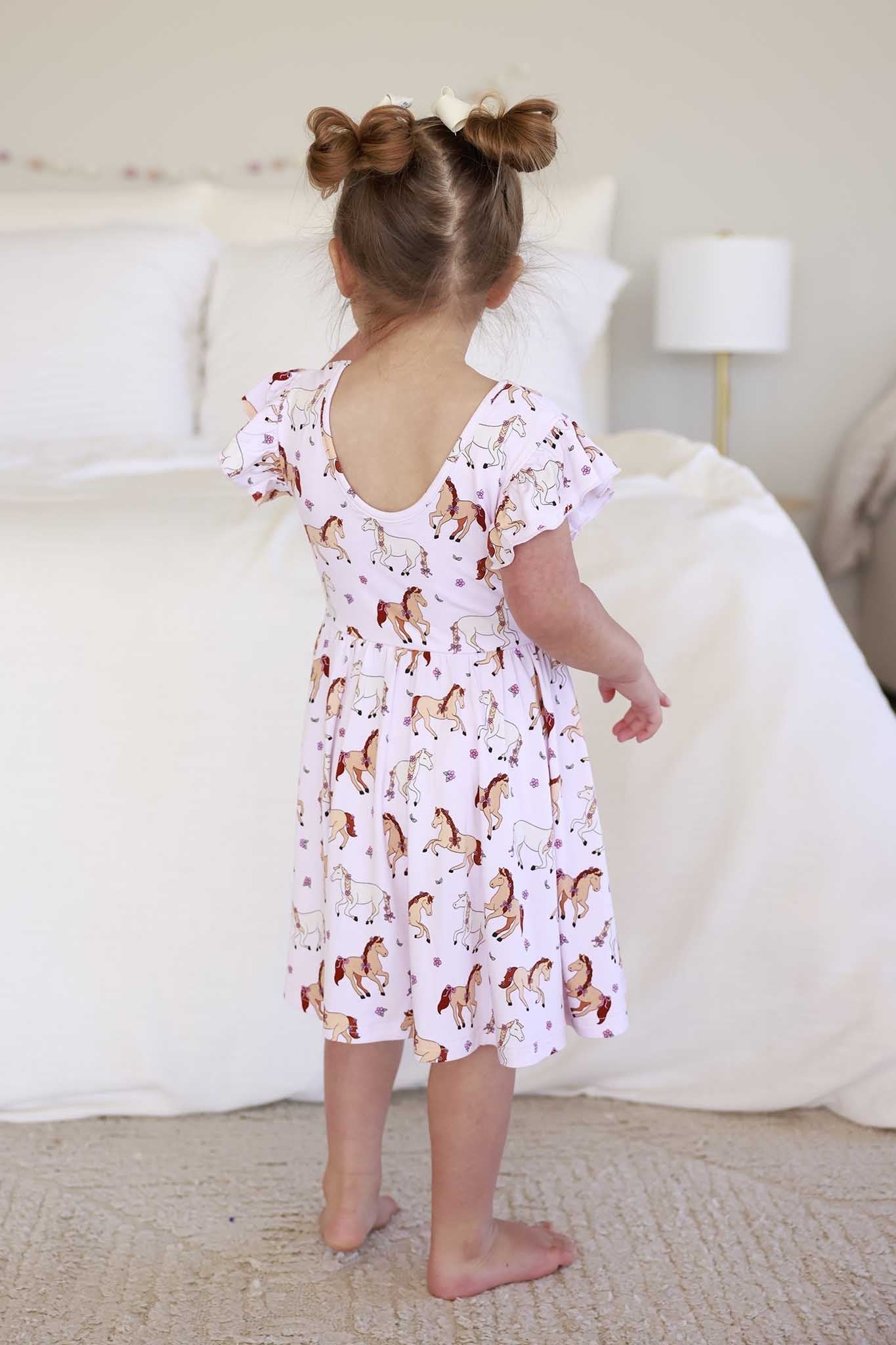 Ruffle Twirl Dress | Pony Club Pink
