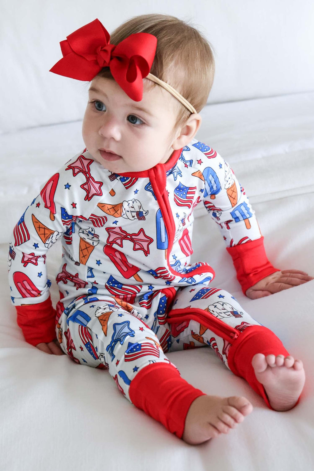Ribbon Bow Headband | Candy Red