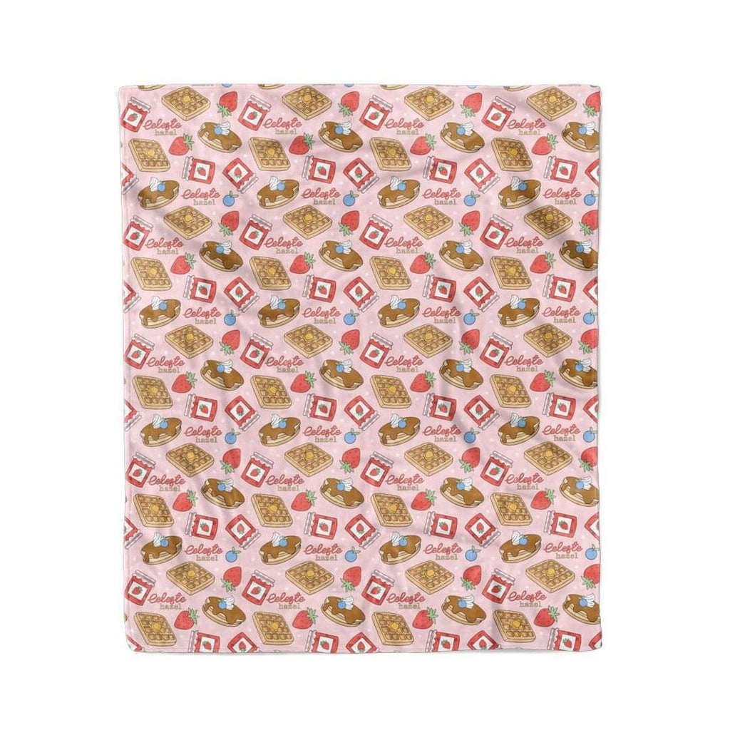 Sweet Stacks Personalized Kids Blanket | Pink