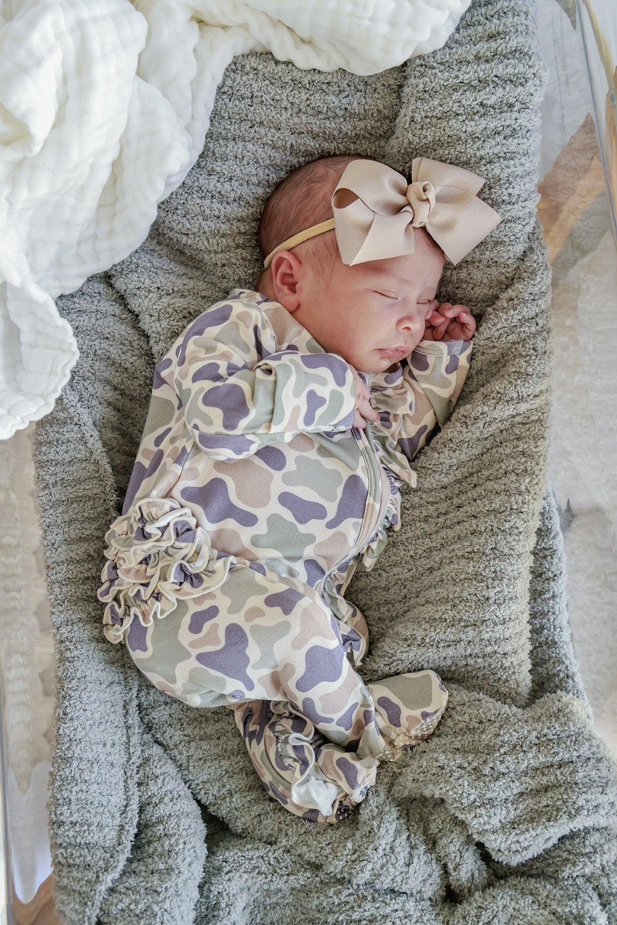 Ribbon Bow Headband | Taupe