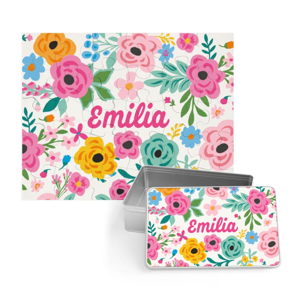 Kids Personalized 30 Piece Puzzle | Pretty Poppies