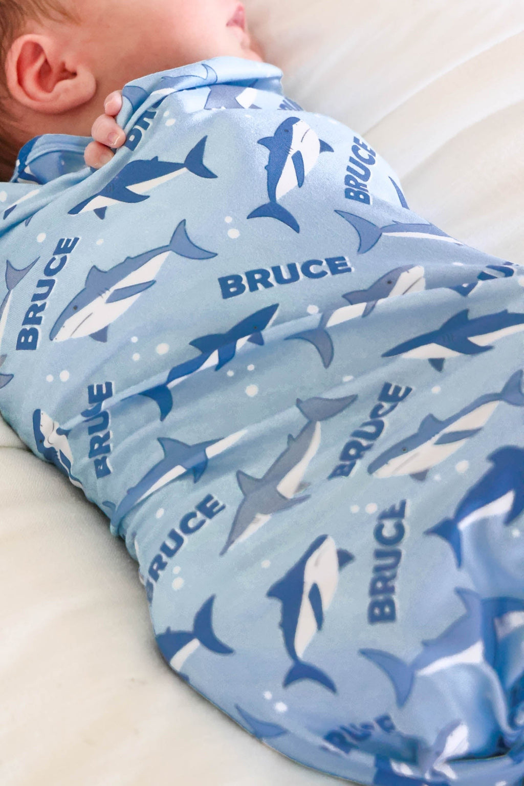 Personalized Swaddle Blanket | Fin Friends