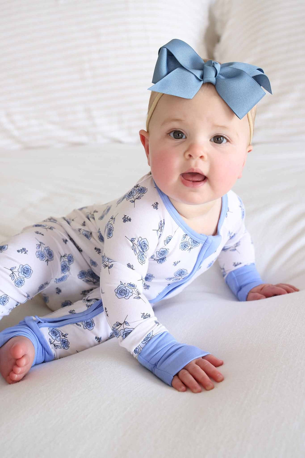 Sapphire Garden Convertible Bamboo Zip Romper