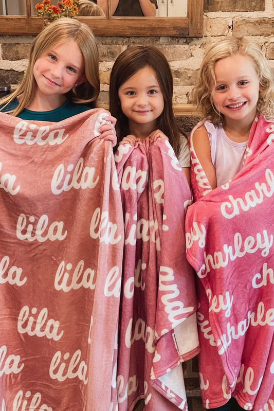 Rose Blossom Personalized Color Blanket