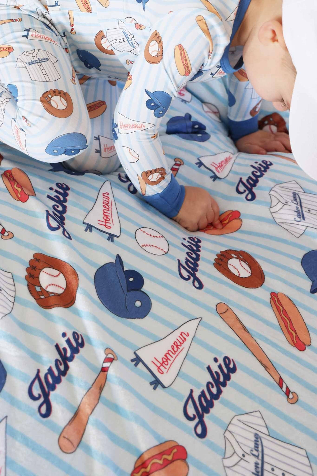 Ballpark Bros Personalized Kids Blanket