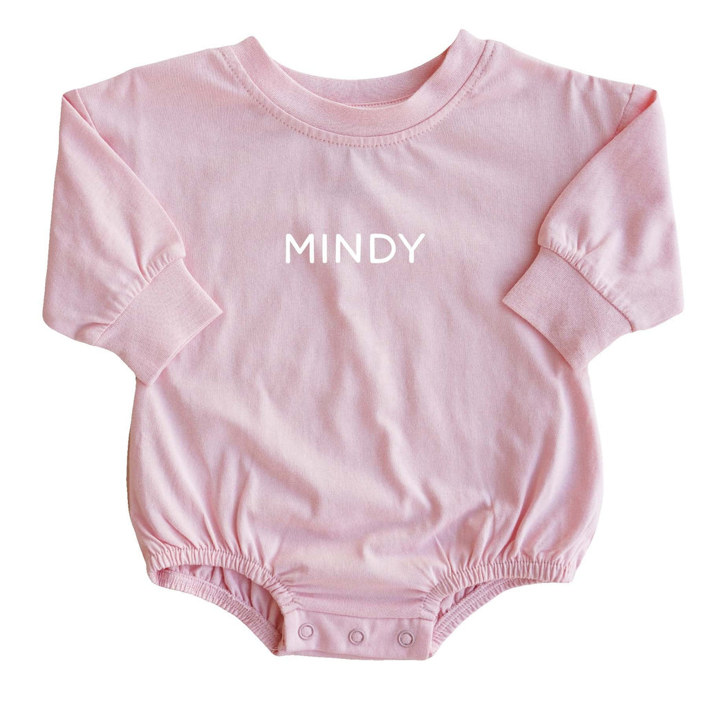 Personalized Long Sleeve Bubble Romper | Spring