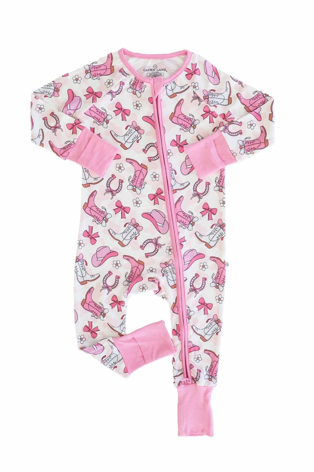 Rodeo Dreams Convertible Zip Romper | Pink