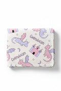 Dragon Adventure Personalized Kids Blanket | Pink