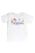 Personalized Mermaid Tales Kids Graphic Tee | White
