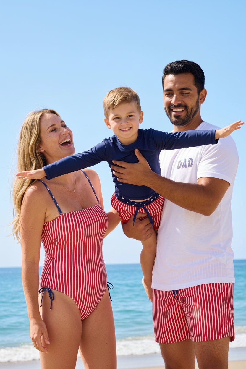 Women's Removable Strap One Piece | Stars & Stripes Party