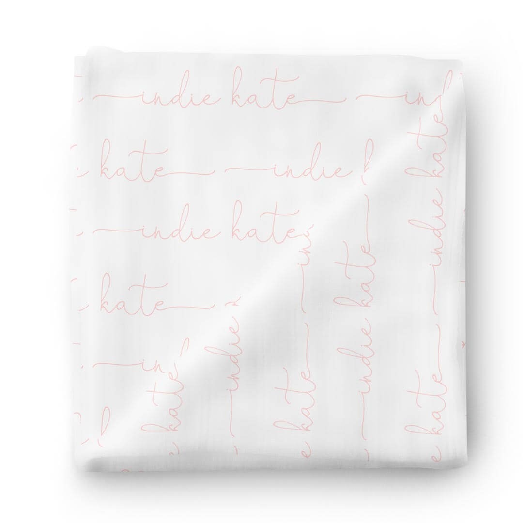 Personalized Baby Name Swaddle Blanket | Dusty Hues