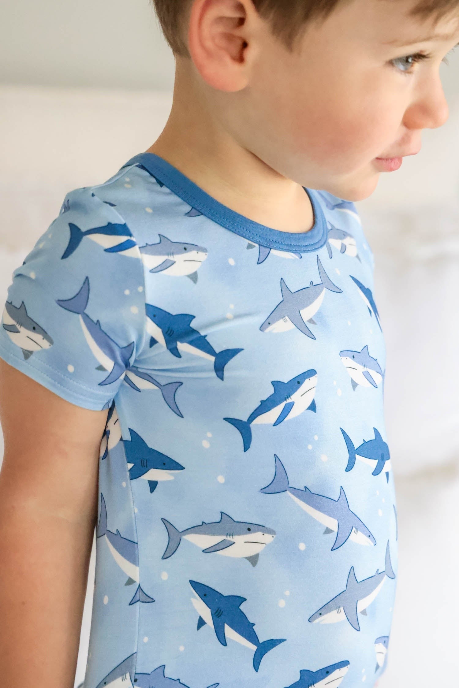 Two Piece Short Pajama Set | Fin Friends