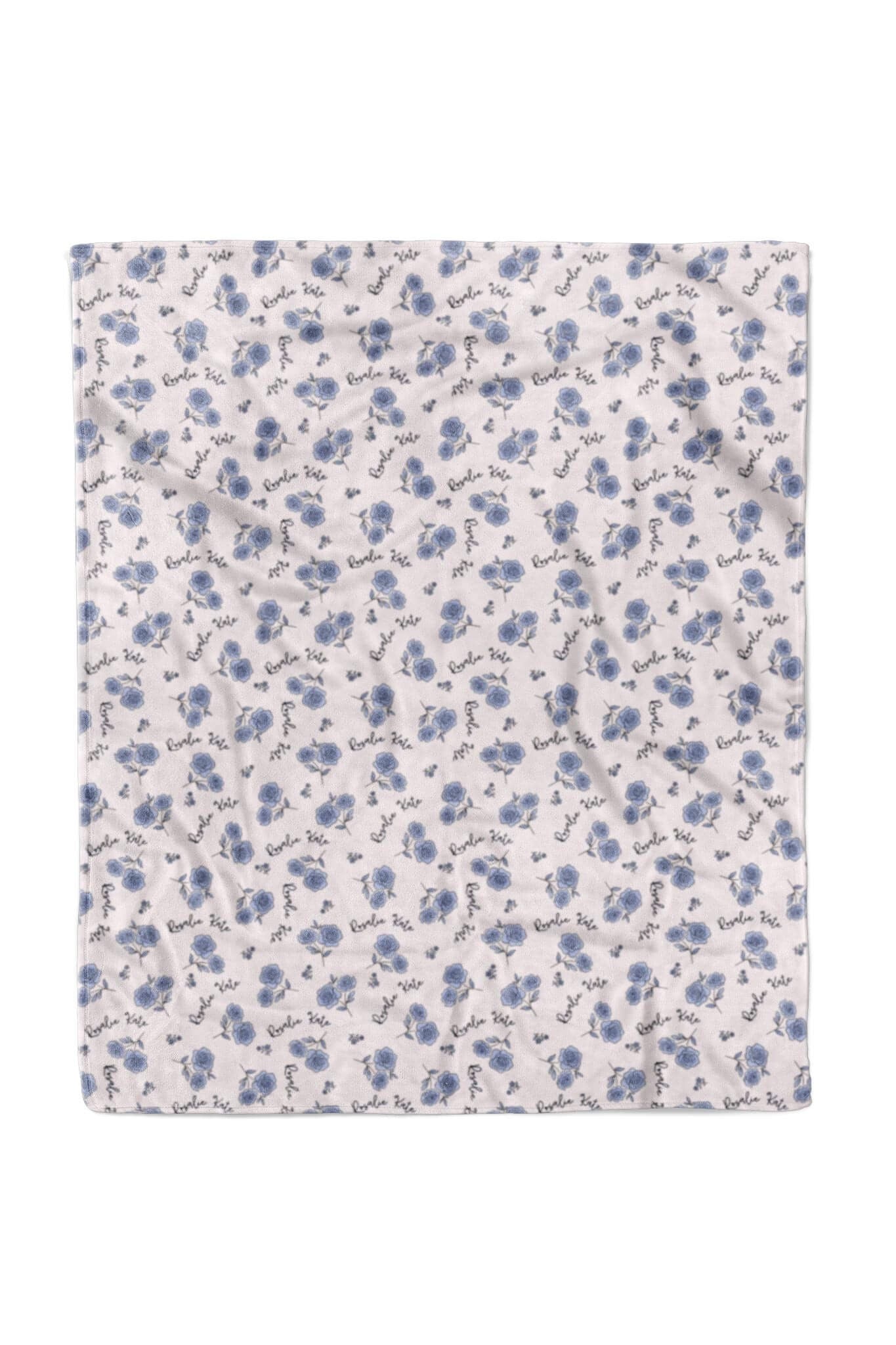 Sapphire Garden Personalized Kids Blanket