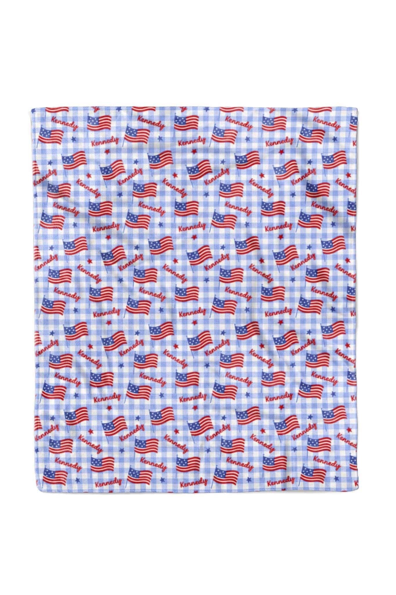 Personalized Kids Blanket | Star-Spangled Picnic
