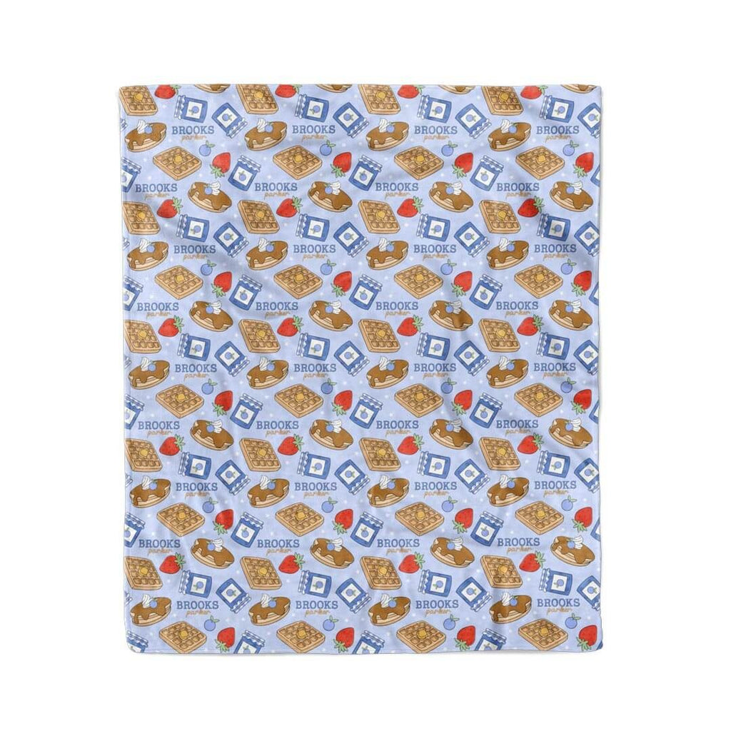 Sweet Stacks Personalized Kids Blanket | Blue