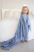 Snuggle Spots Personalized Kids Blanket | Blue