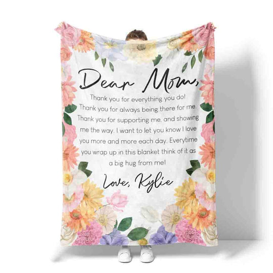 Personalized Blanket | Letter To Mom