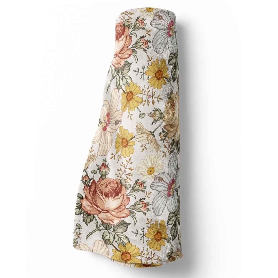 Peyton's Vintage Floral Blanket