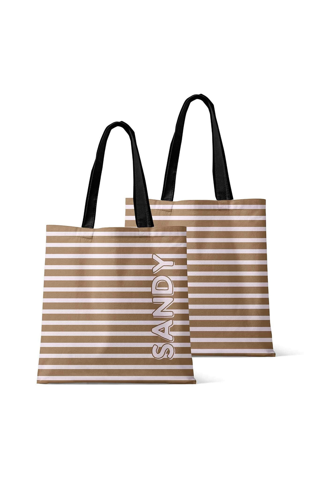 Personalized Tote Bags | Sandy Stripes