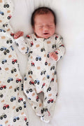 Little Farmer Bamboo Waffle Zipper Footie