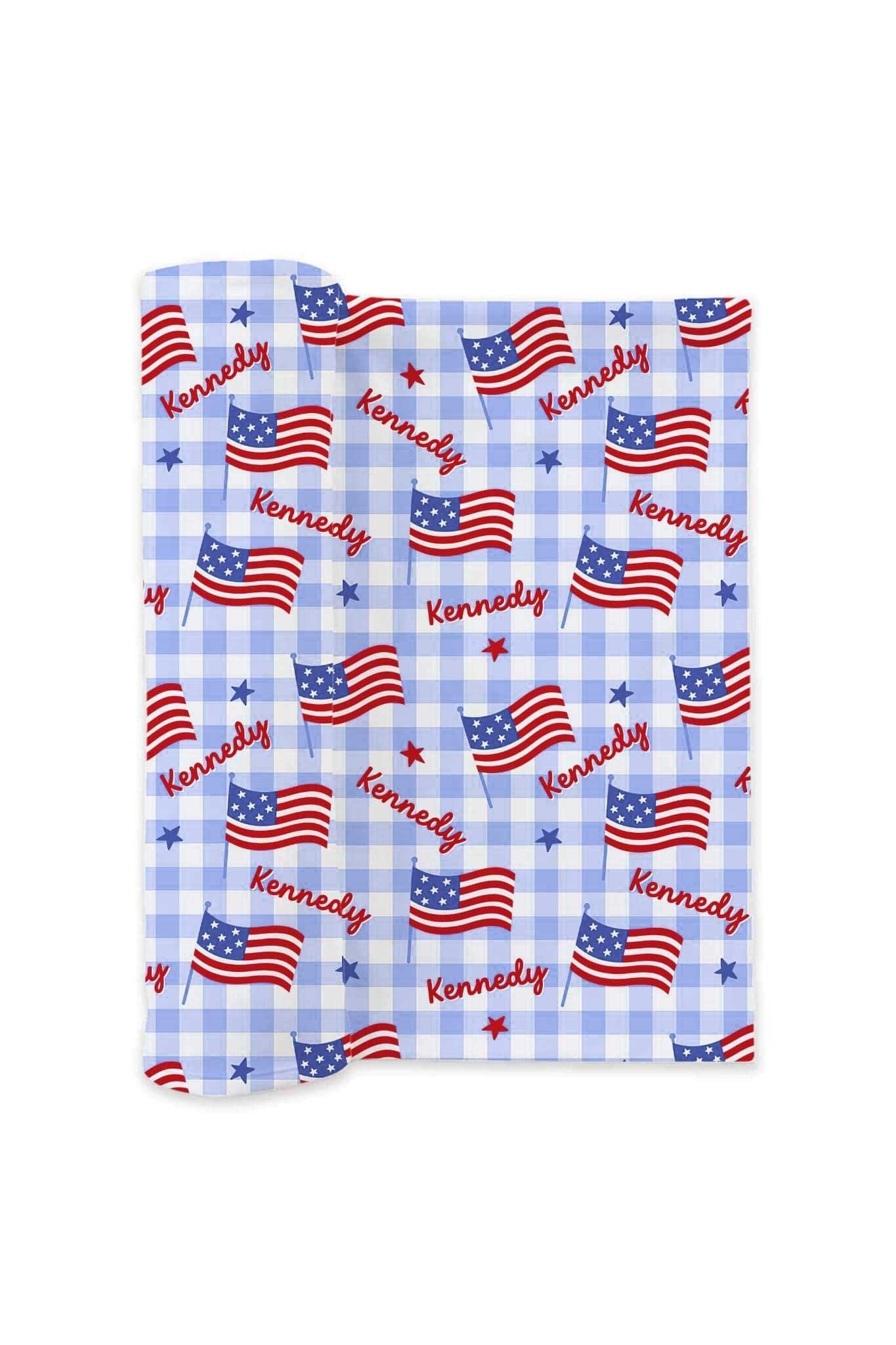 Personalized Swaddle Blanket | Star-Spangled Picnic