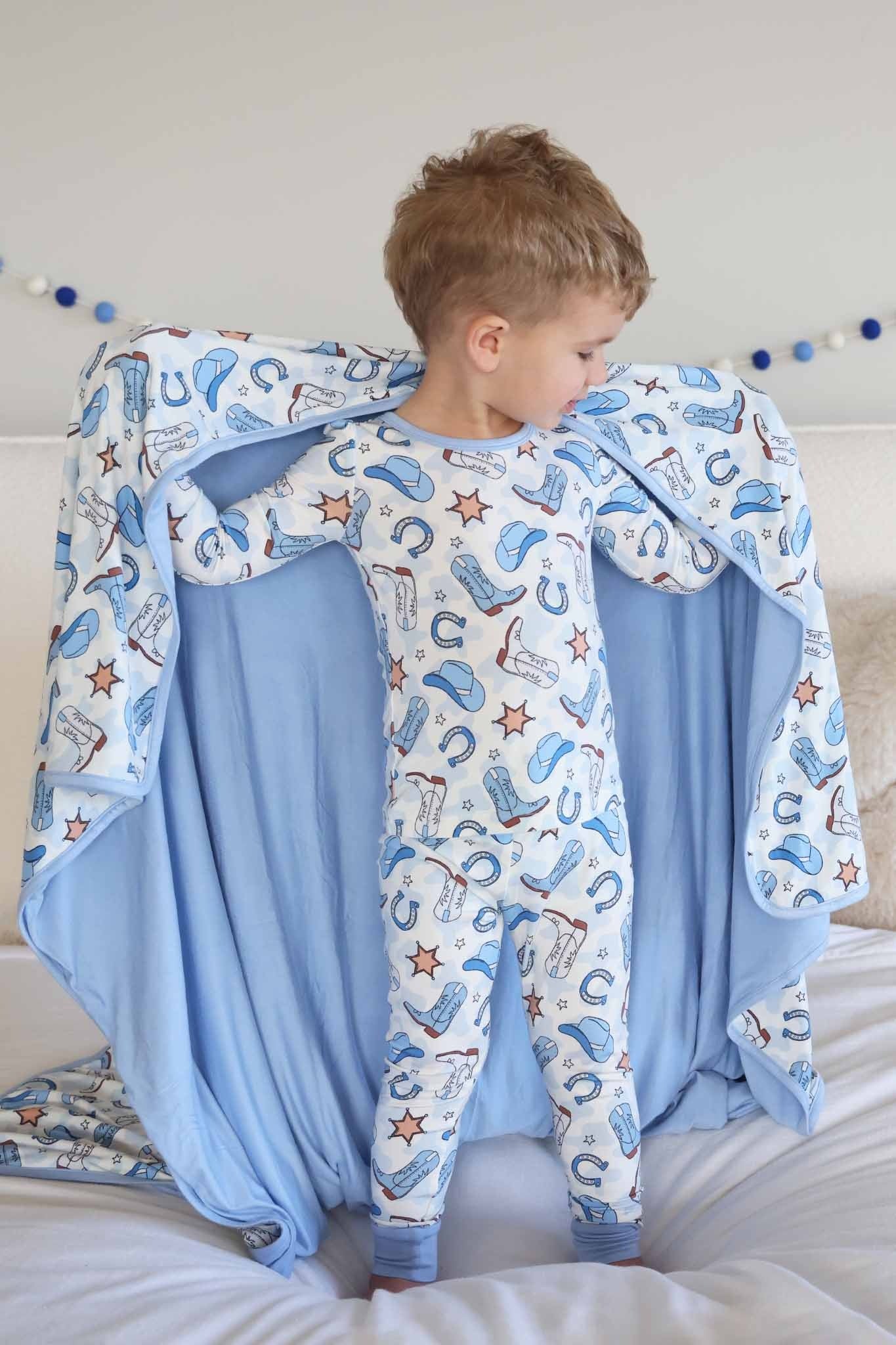 Rodeo Dreams Two Piece Pajama Set | Blue