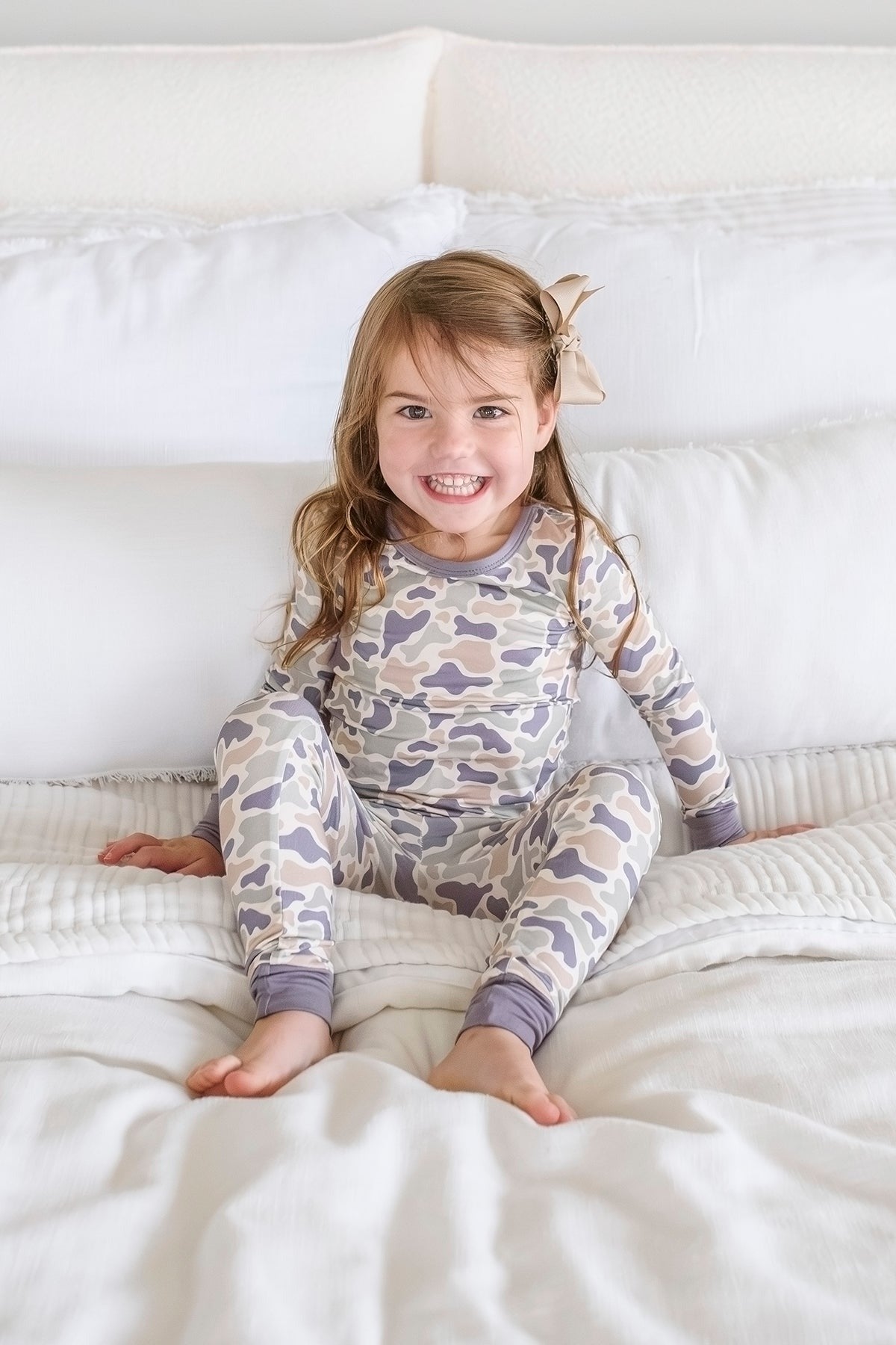 Two Piece Bamboo Pajama Set | Camo Cutie