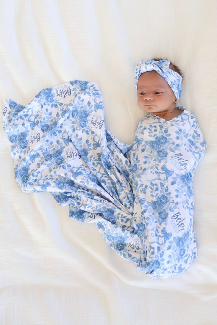 Betsy's Blooms Knit Large Bow Headwrap