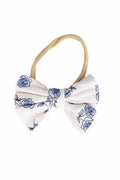 Sapphire Garden Knit Bow Headband