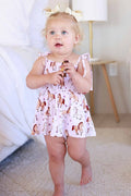 Smocked Twirl Bodysuit | Pony Club Pink