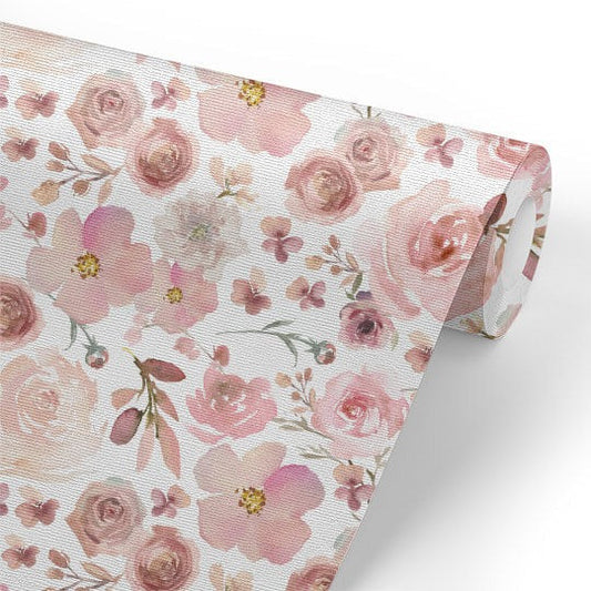 Rosie's Rose Garden Removable Wallpaper