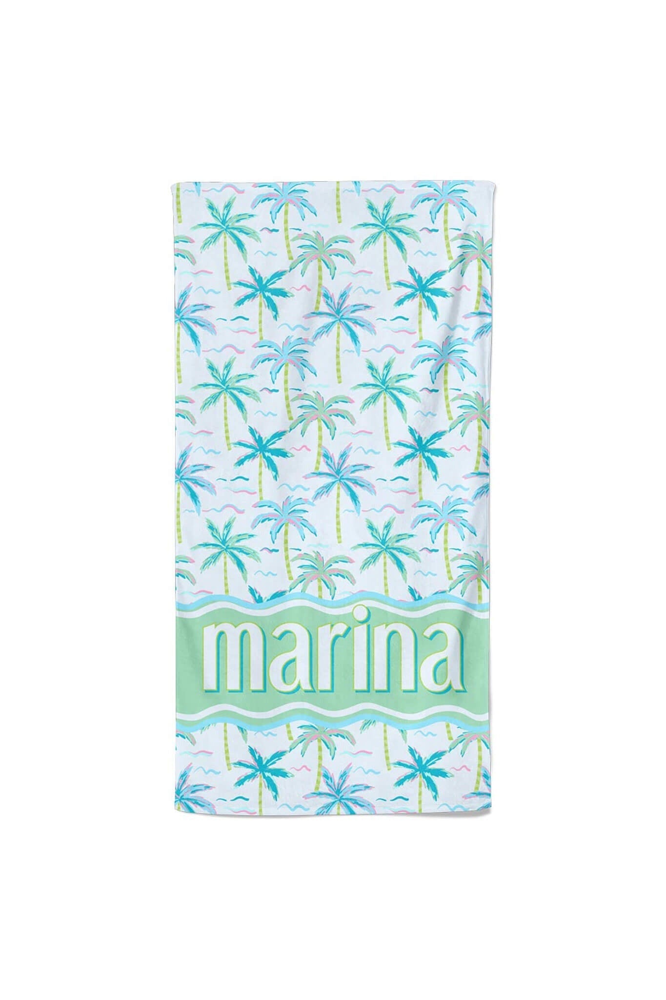 Blue Lagoon Personalized Kids Beach Towel