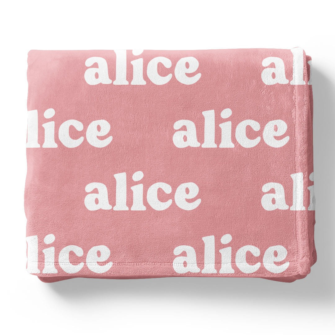 Rose Garden Personalized Color Blanket