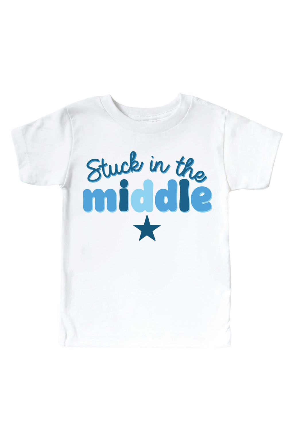 Stuck In The Middle Kids Graphic Tee | White