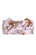 Knit Large Bow Headwrap | Pony Club Pink