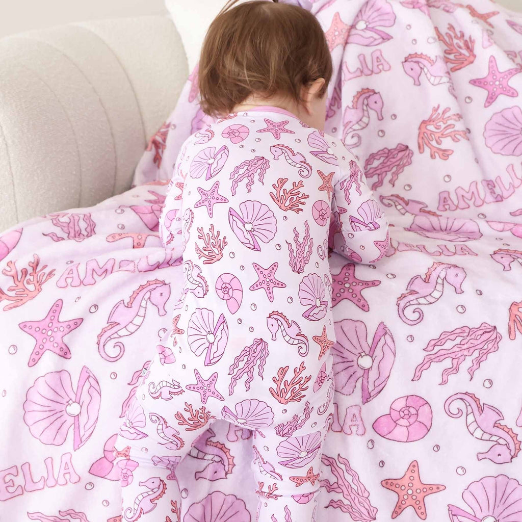 Tiny Tides Convertible Zip Romper | Pink