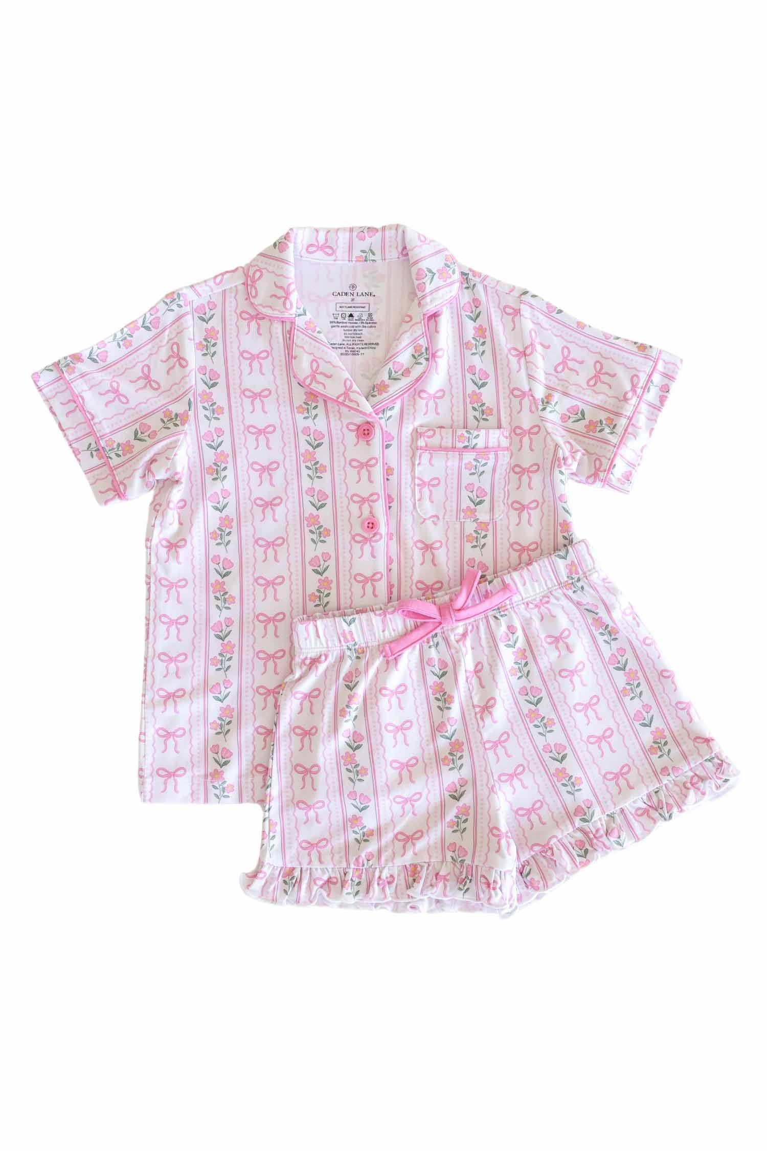 Girl's Two Piece Short Lounge Sets