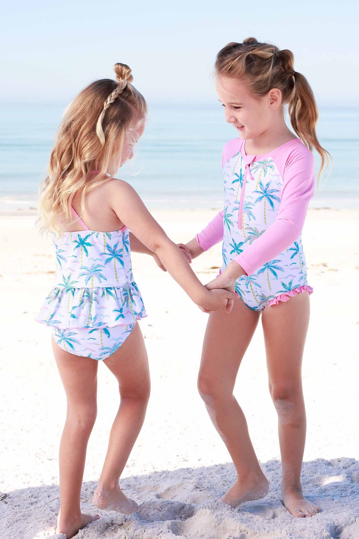 Two Piece Strappy Tankini | Blue Lagoon