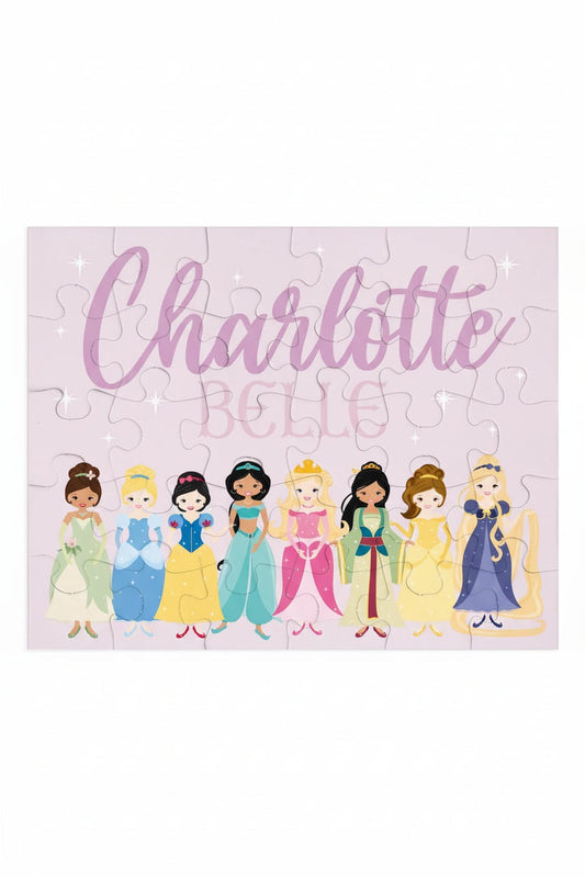 Kids Personalized 30 Piece Puzzle | Pretty Princess