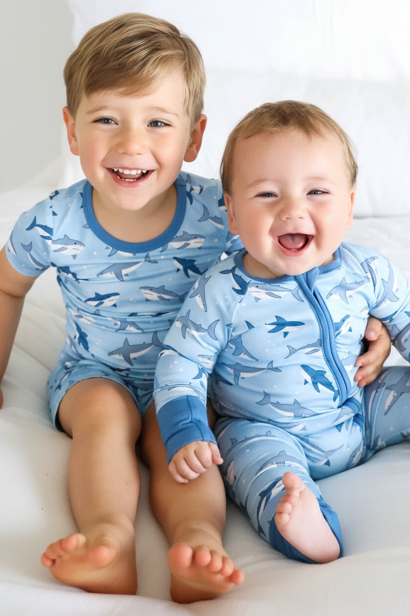 Two Piece Short Pajama Set | Fin Friends