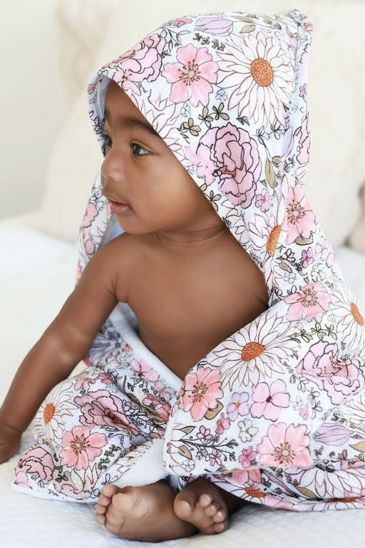 Baby Embroidered Bamboo Hooded Towels