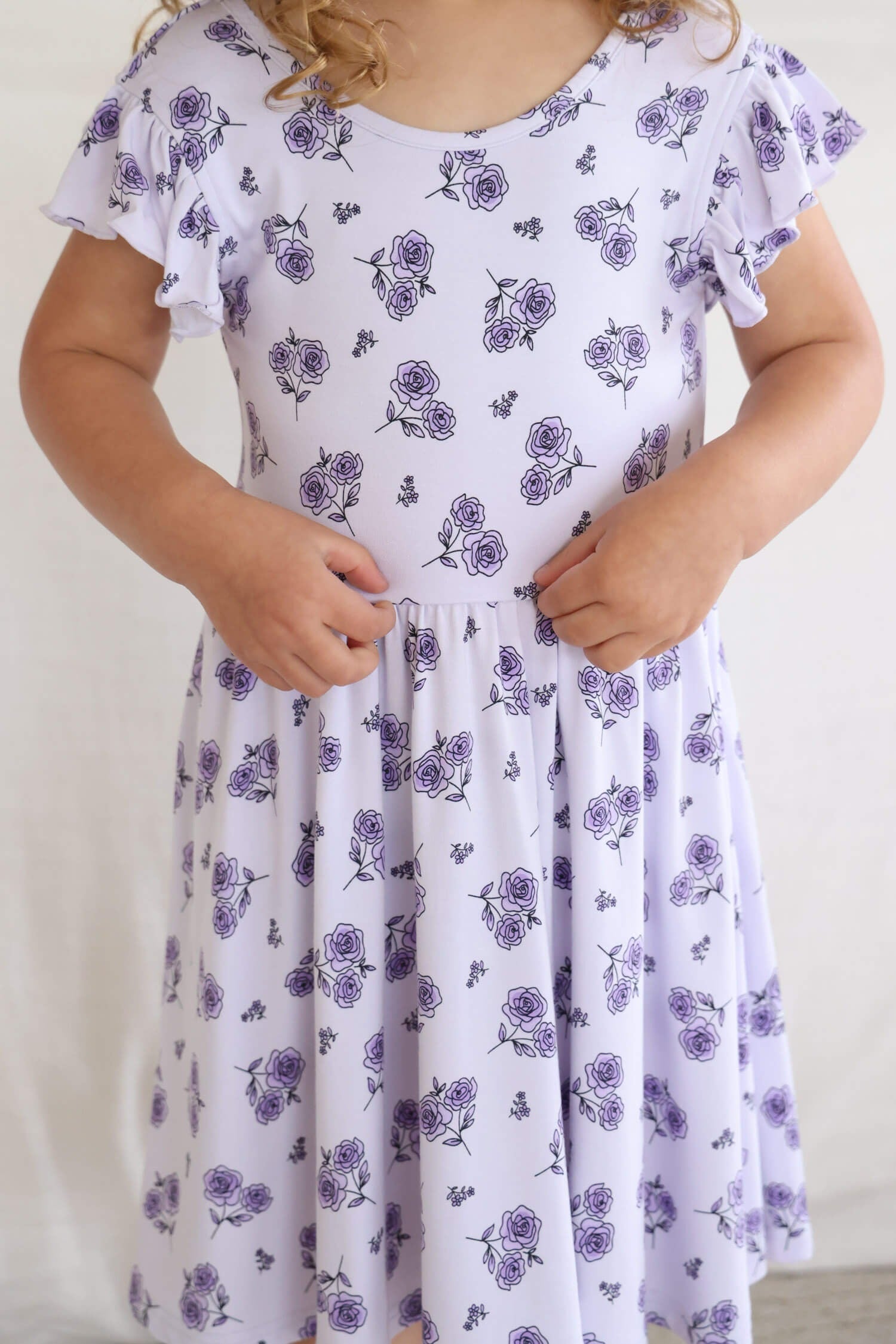Ruffle Twirl Dress | Amethyst Garden