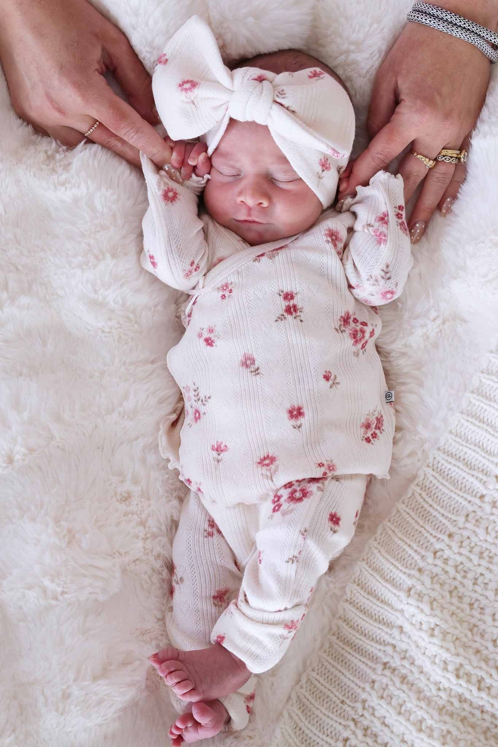 2pc Pointelle Crossover Top & Bottom | Precious Posies
