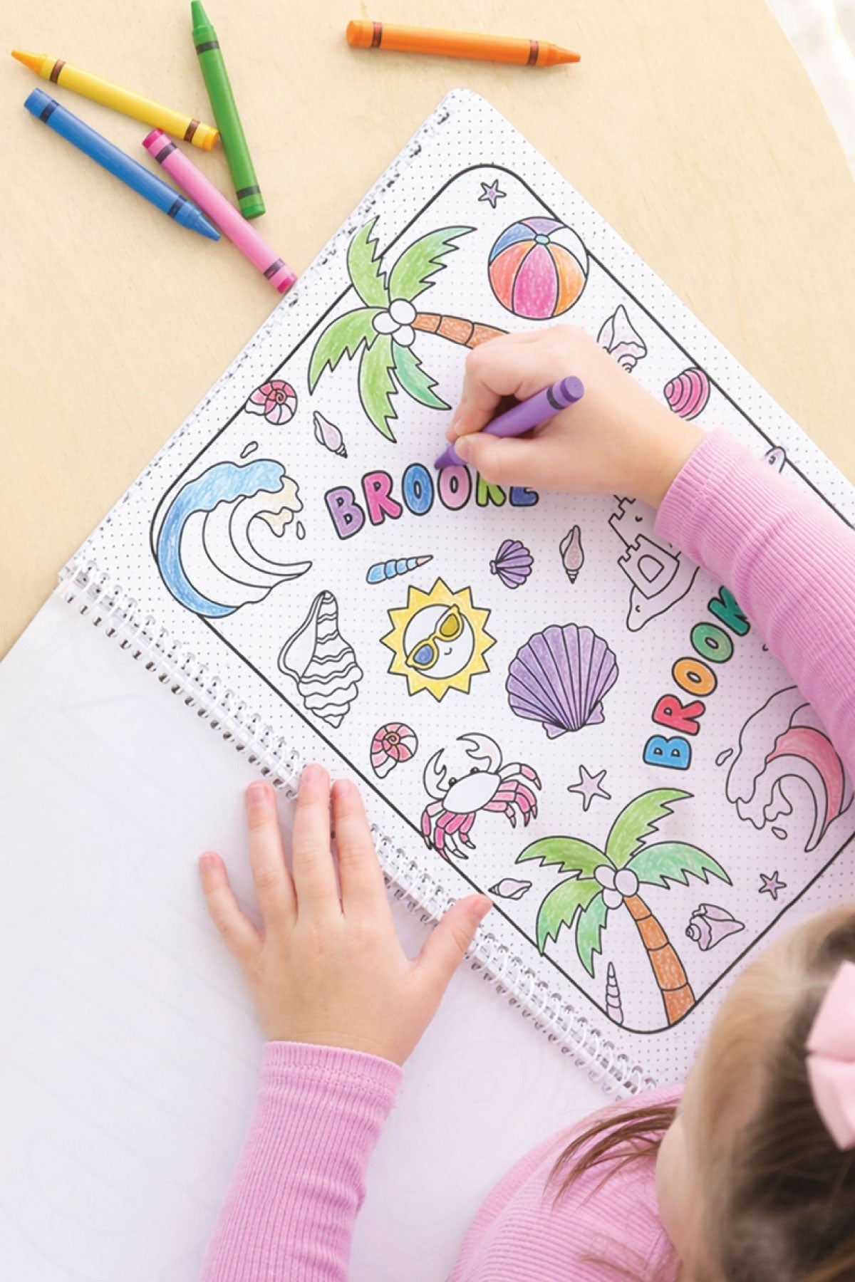 Personalized Coloring Book | Beach Bash
