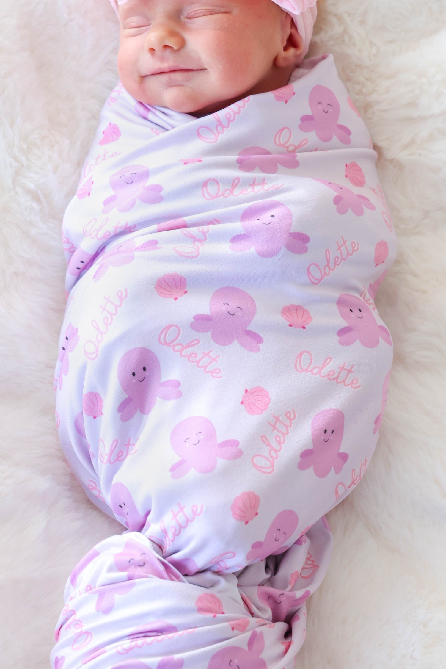 Personalized Swaddle Blanket | Sea Snuggles