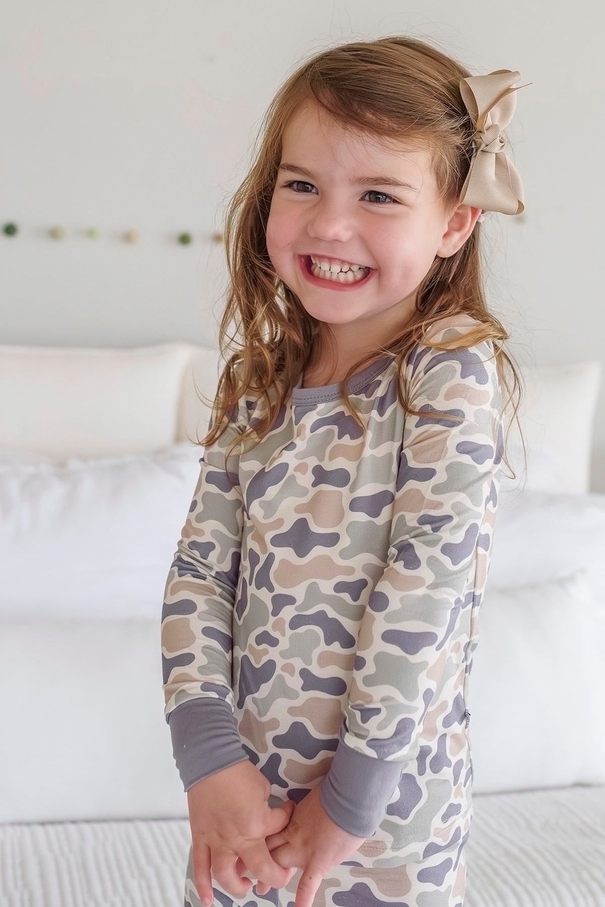 Two Piece Bamboo Pajama Set | Camo Cutie