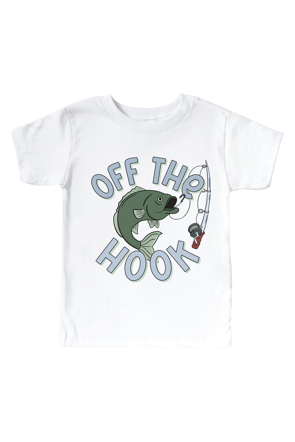 Off the Hook Graphic Bodysuit & Kids Tee | White