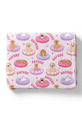 Personalized Kids Blanket | Poolside Pups Pink