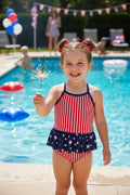 Two Piece Strappy Tankini | Stars & Stripes Party