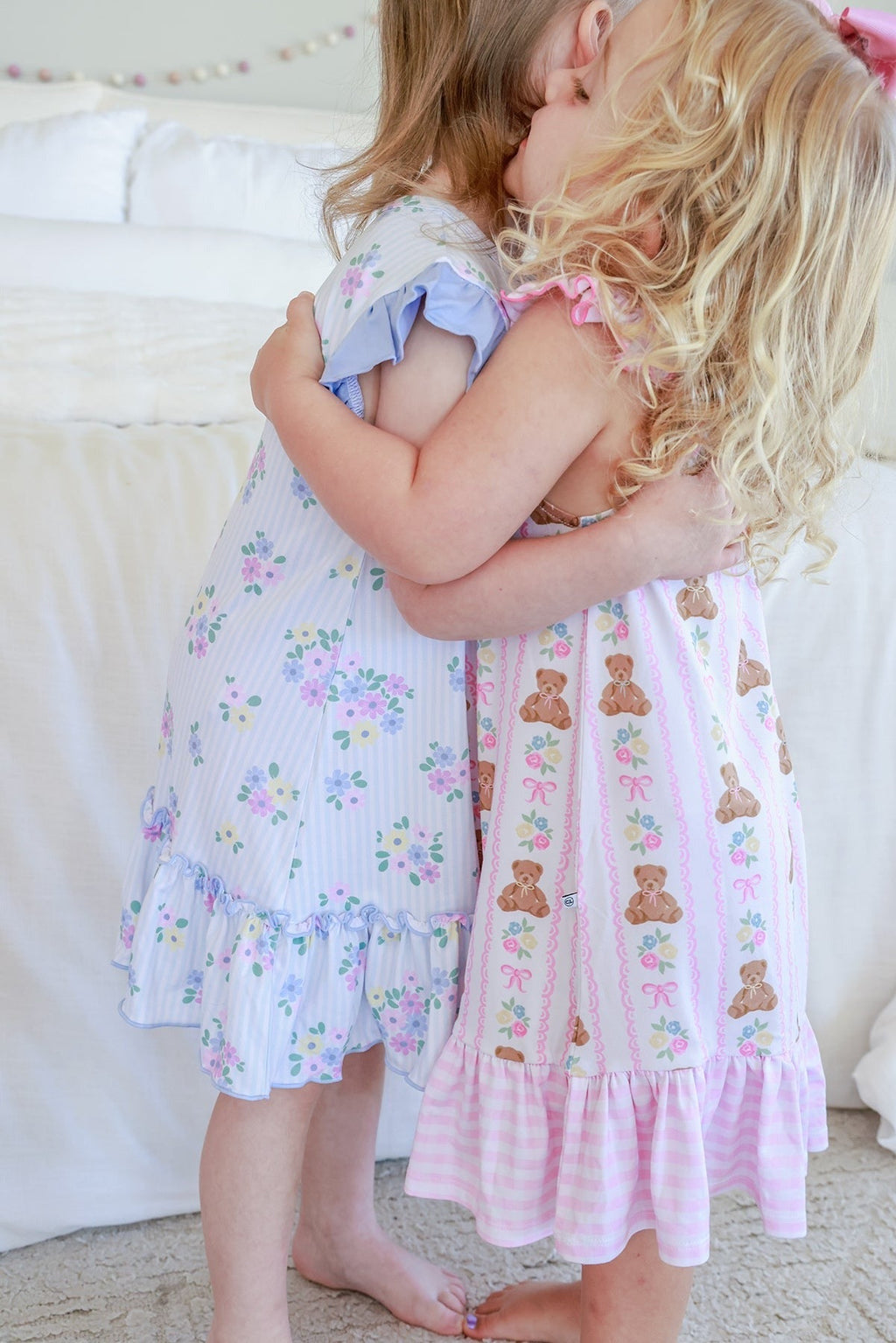 Girls' Full Length Ruffle Nightgown | Beary Lovely